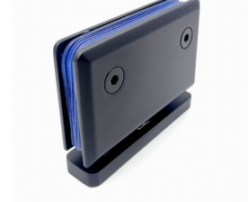 Shower hinge 360° Pivot Glass To Wall  Hinge, Brass Black