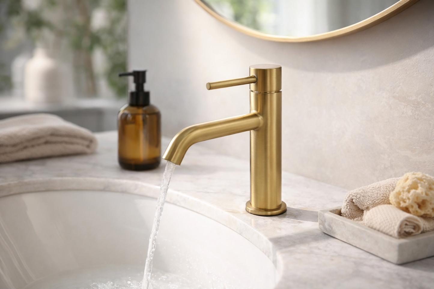Single lever basin mixer