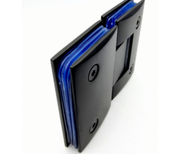 Shower hinge 180° Glass To Glass Hinge  Brass Black