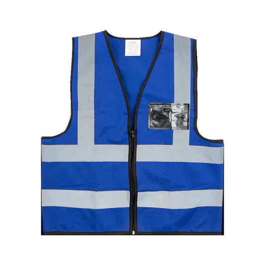 VESTS PIONEER REFLECTIVE ZIP ID POCKET NAVY LRG VD13
