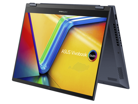ASUS Vivobook 14 OLED (2023), AMD Ryzen 5 7530U, 14" (35.56 cm) 2.8K OLED 90Hz, Thin & Light Laptop (16GB/512GB SSD/Windows 11/Office 2021/Alexa/Backlit KB/FP Sensor/Black/1.60 kg), M1405YA-KM541WS