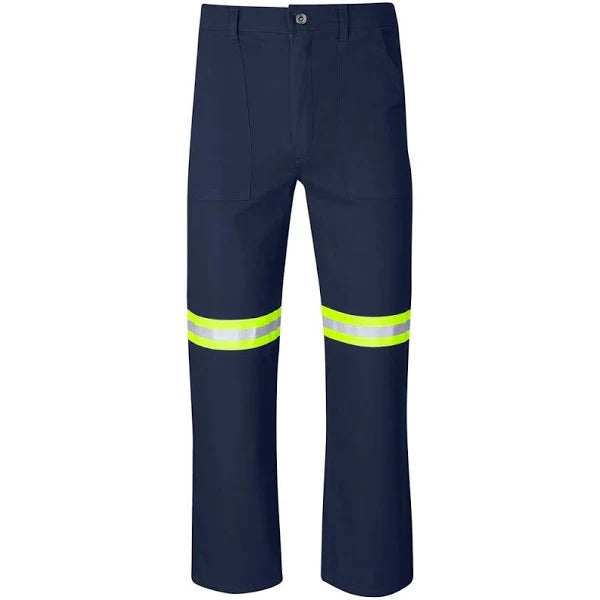 Artisan Premium 100% Cotton Pants - Reflective Legs - Yellow Tape
