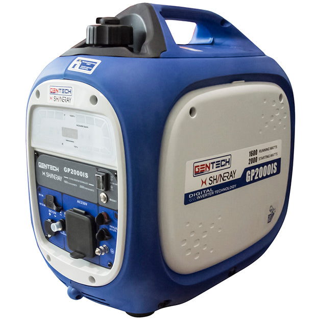 Gentech Power 2kVA Digital Pure Sine Wave Inverter home & office Generator (Recoil Start) Blue