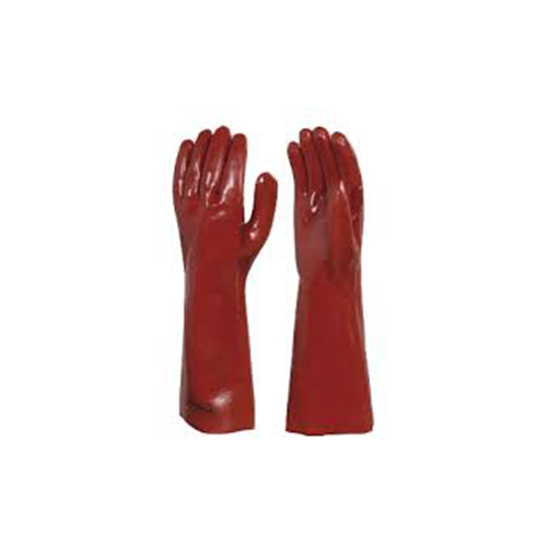 PPE PVC Brown heavy duty glove 40cm