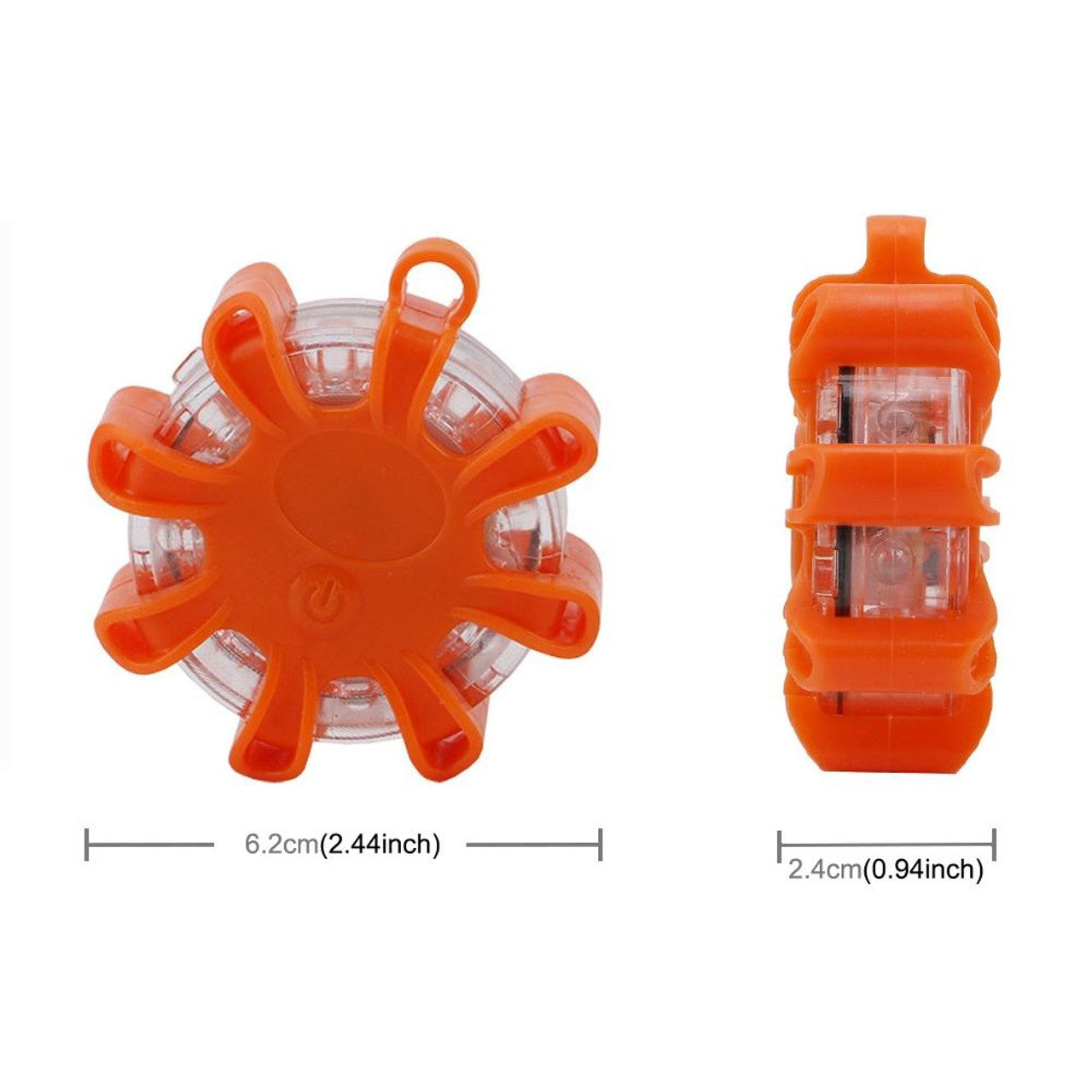 2 PCS Truck Lamp/LED Road Flare Orange with Red LED