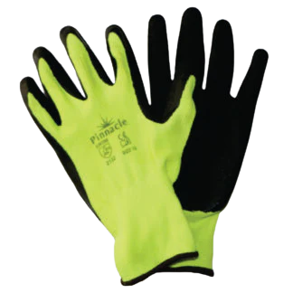 Proflex Nitrile Smooth Palm Gloves - Lime/Black