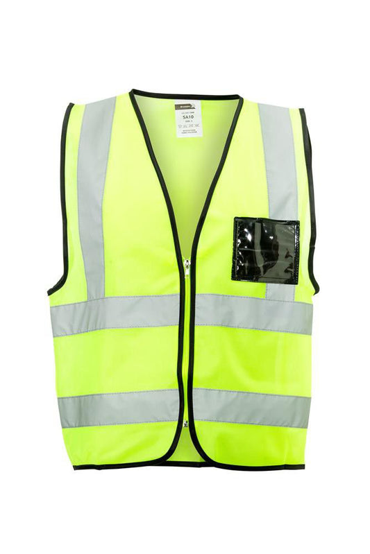 Dromex - Lime Reflective Vest With Zip And Id Pocket - Extra Large