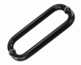 Round Pull Handle Back  To Back 425mm Black