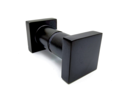 Shower Door Knob Back To Back Knob (Square)  Aluminum Black