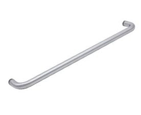 Door Handle  Round Towel Rail 600mm Chrome with Finnials