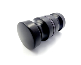 Shower Door Knob Back To Back Knob (Small  Groove) Black