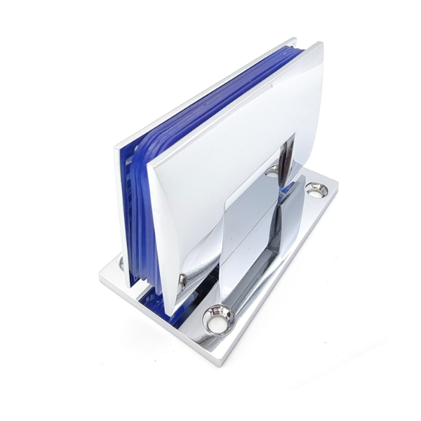 Shower Hinge 90° Half Back Hinge Wall-Mounted ? Zinc Chrome Plated