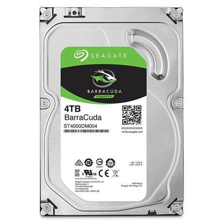 Seagate Barracuda ST4000DM004 4TB 3.5" HDD Desktop Internal drives