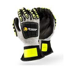 Gloves Dromex MACH-777 Cut Level 5 Impact with Vibro Palm Black & Yellow Black & Yellow 11