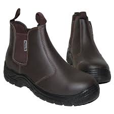 Pinnacle Austra Chelsea Steel Toe Boot Brown