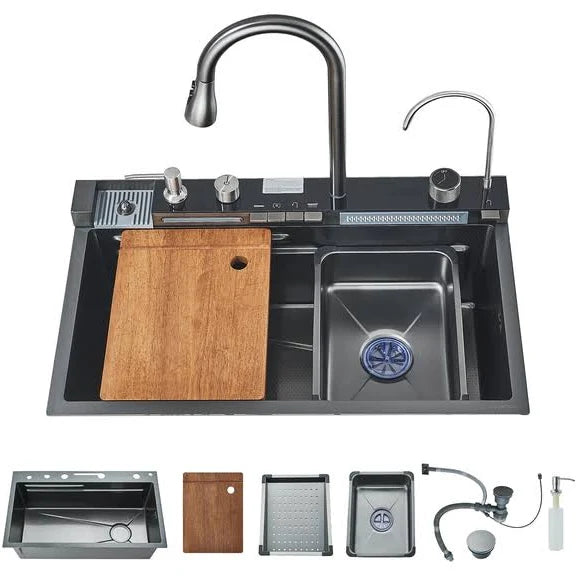 Black Kitchen Sink -  Large