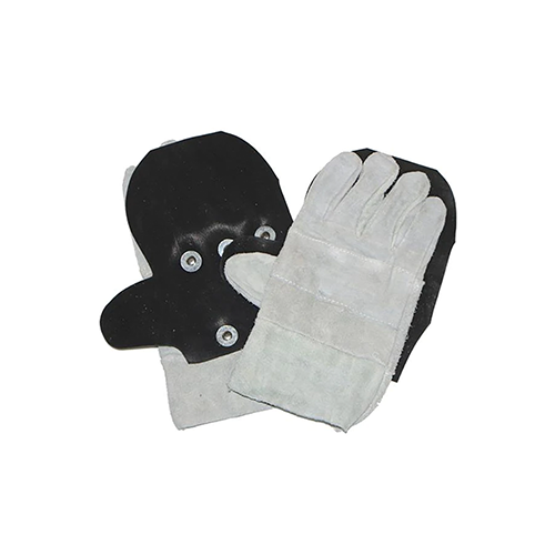 Pinnacle Chrome leather brick glove with rubber palm