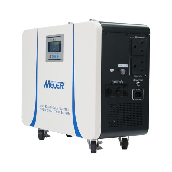 Mecer 1kVA 1kW 25.6V 50Ah Lithium Battery Mobile Trolley Inverter