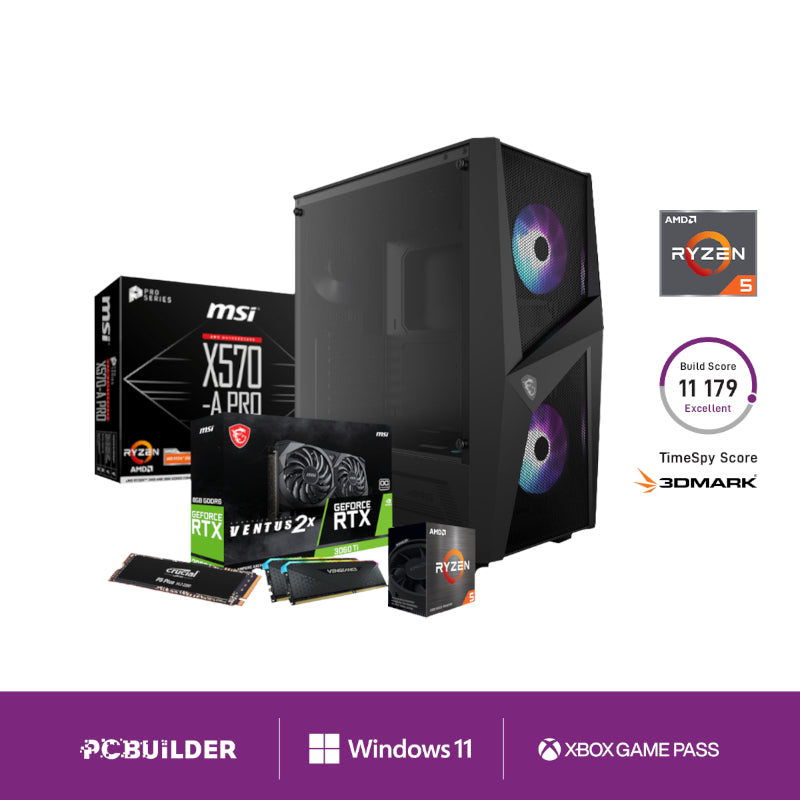 gaming pc,PCBuilder Ryzen 5 5600X SPECIALIST Windows 11 Gaming PC