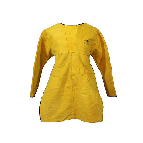 PINNACLE Yellow suede leather welding yoke & apron in one