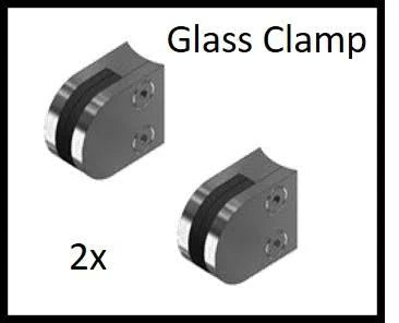 Glass Clamp Post Kit 38.1 x2off For 8mm Glass